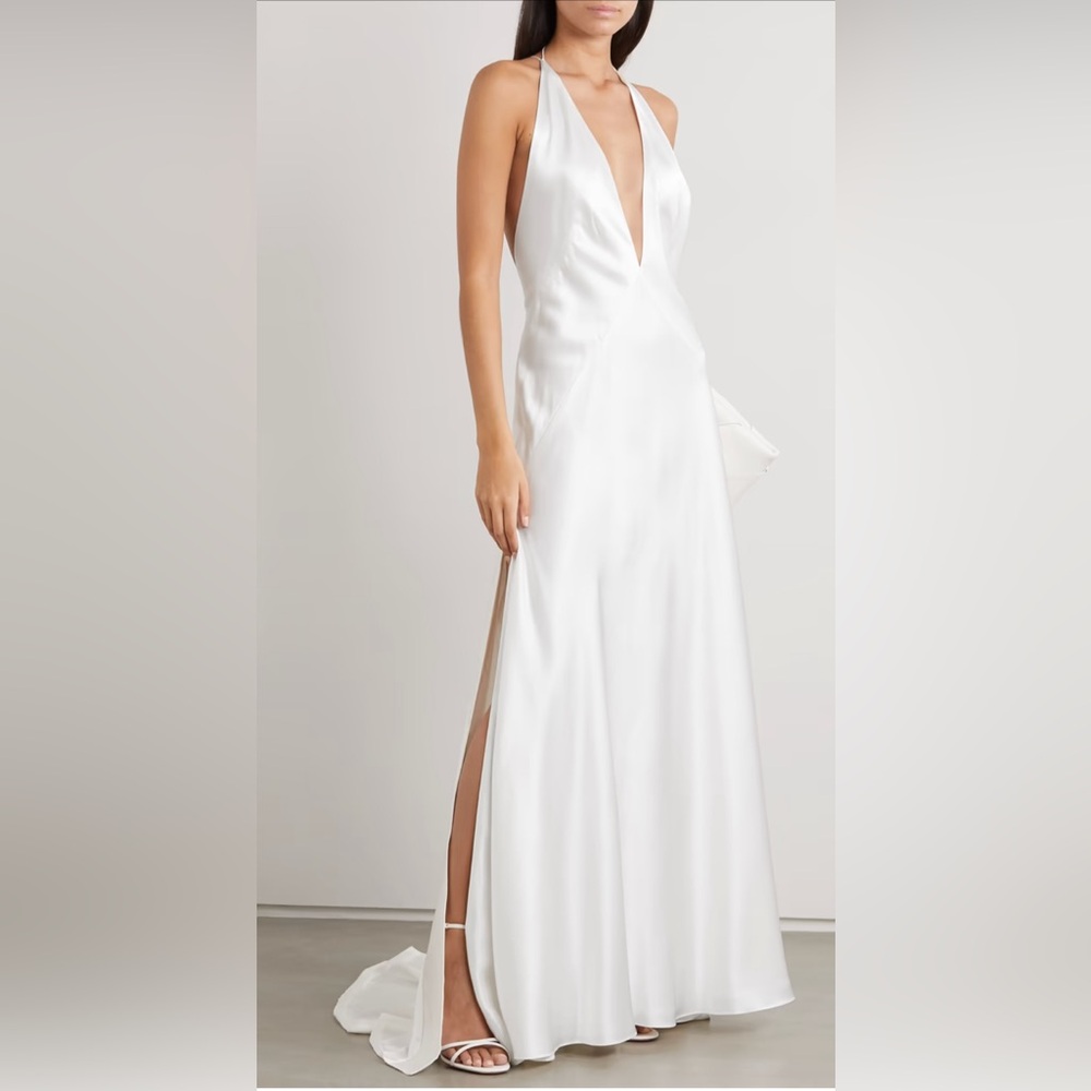 Michael Lo Sordo Alexandra Silk-Satin Gown